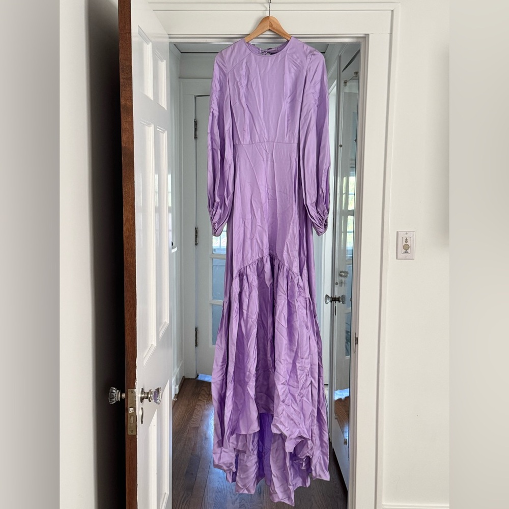 Finney 100% Silk (lavender/purple) evening gown. - Picture 6 of 8